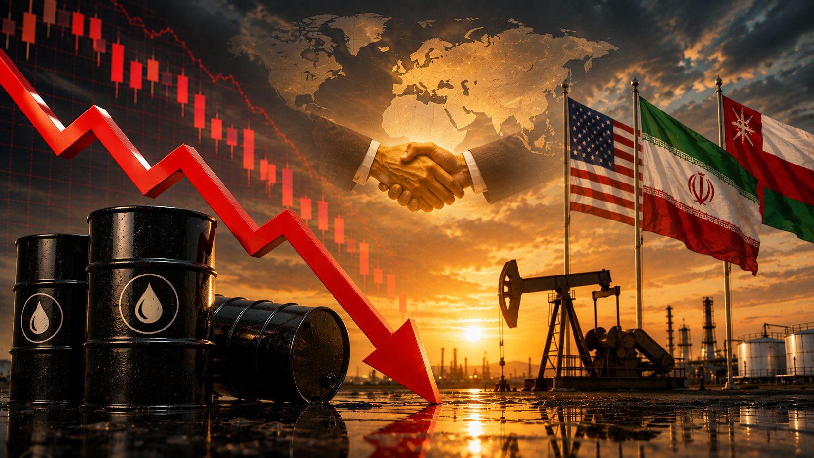 Sanksi Iran Dianggap Lunak, Minyak Anjlok Hampir 4%
