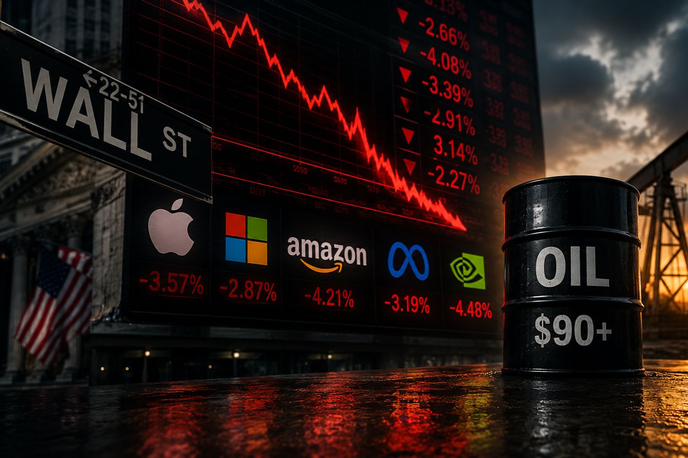 Inflasi Energi Bayangi Wall Street