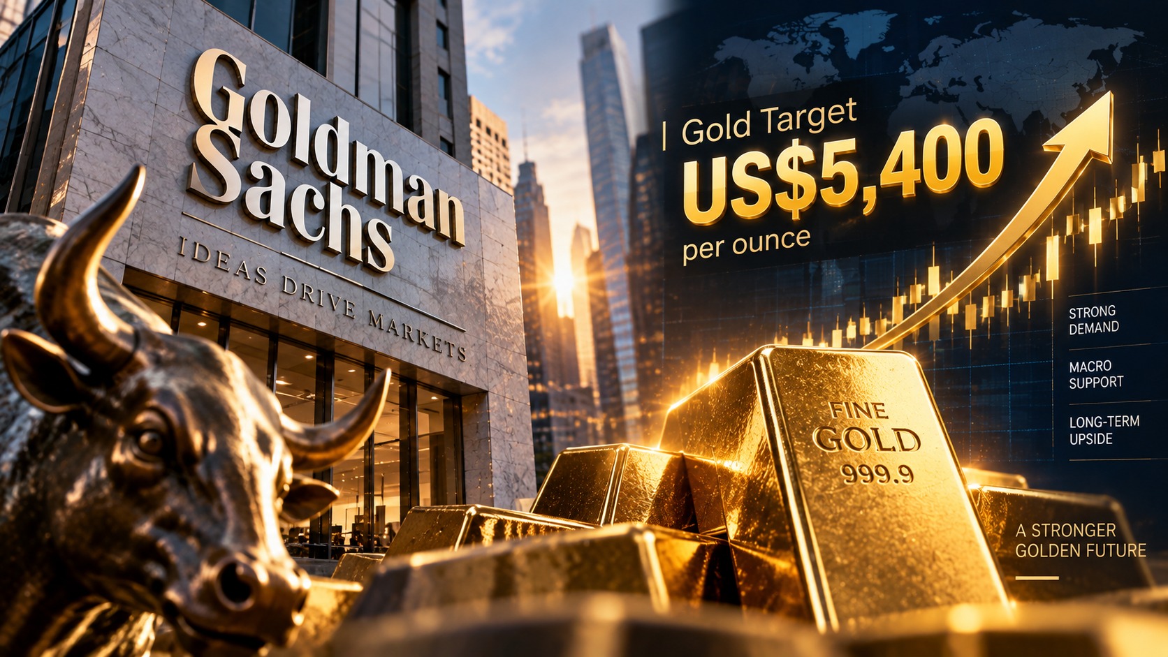 Goldman Tetap Bullish, Emas Diproyeksi Menuju US$5.400