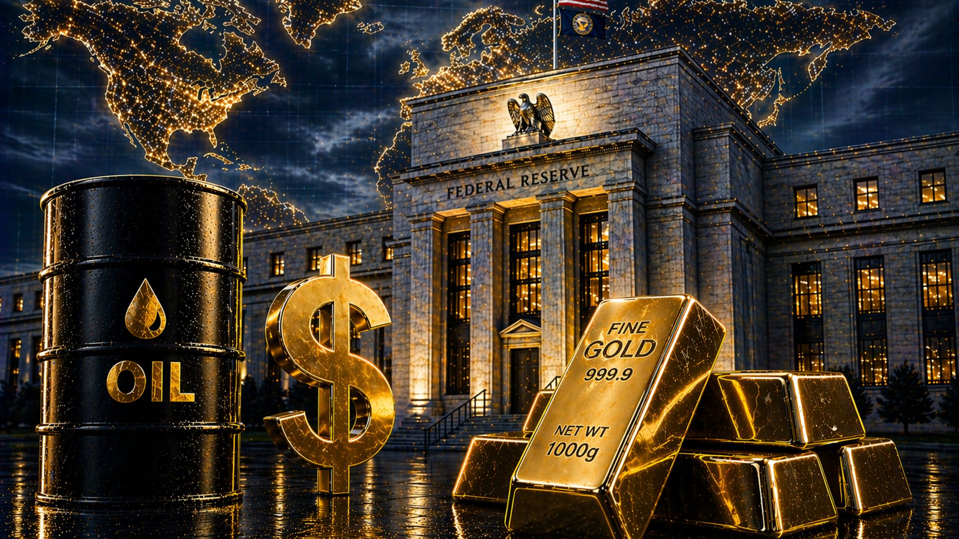 Emas Rebound 1%! Minyak Anjlok, Tapi The Fed Masih Mengintai