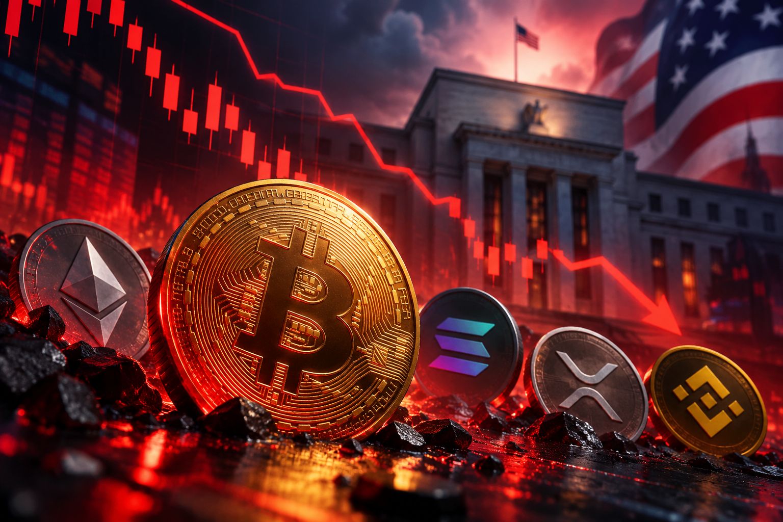 Bitcoin dan Altcoin Melemah di Tengah Tekanan Suku Bunga