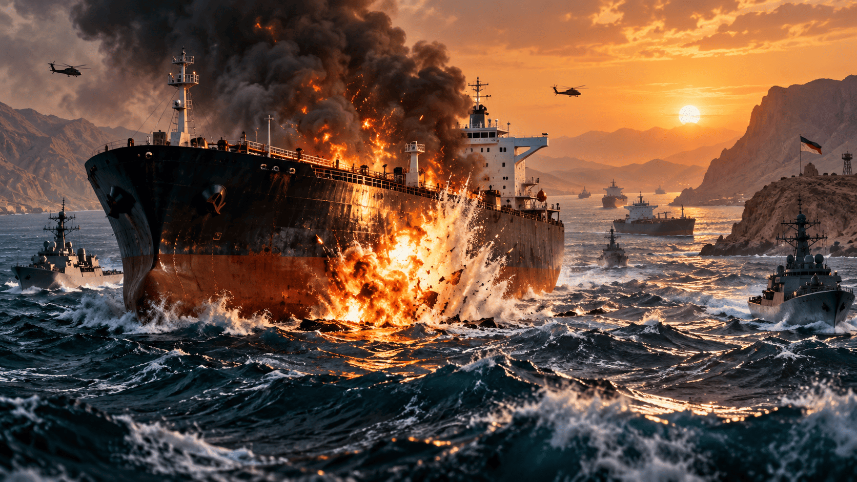 Tanker Minyak Hantam Ranjau di Hormuz, Pasokan Energi Dunia Kembali Terancam!
