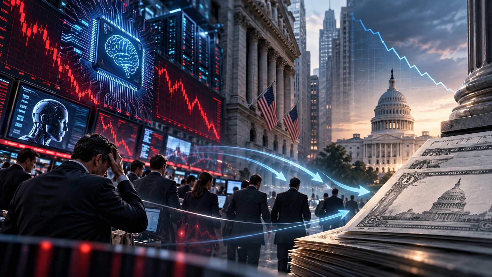 Yield Treasury AS Jatuh di Bawah 5%, Investor Mulai Tinggalkan Saham AI