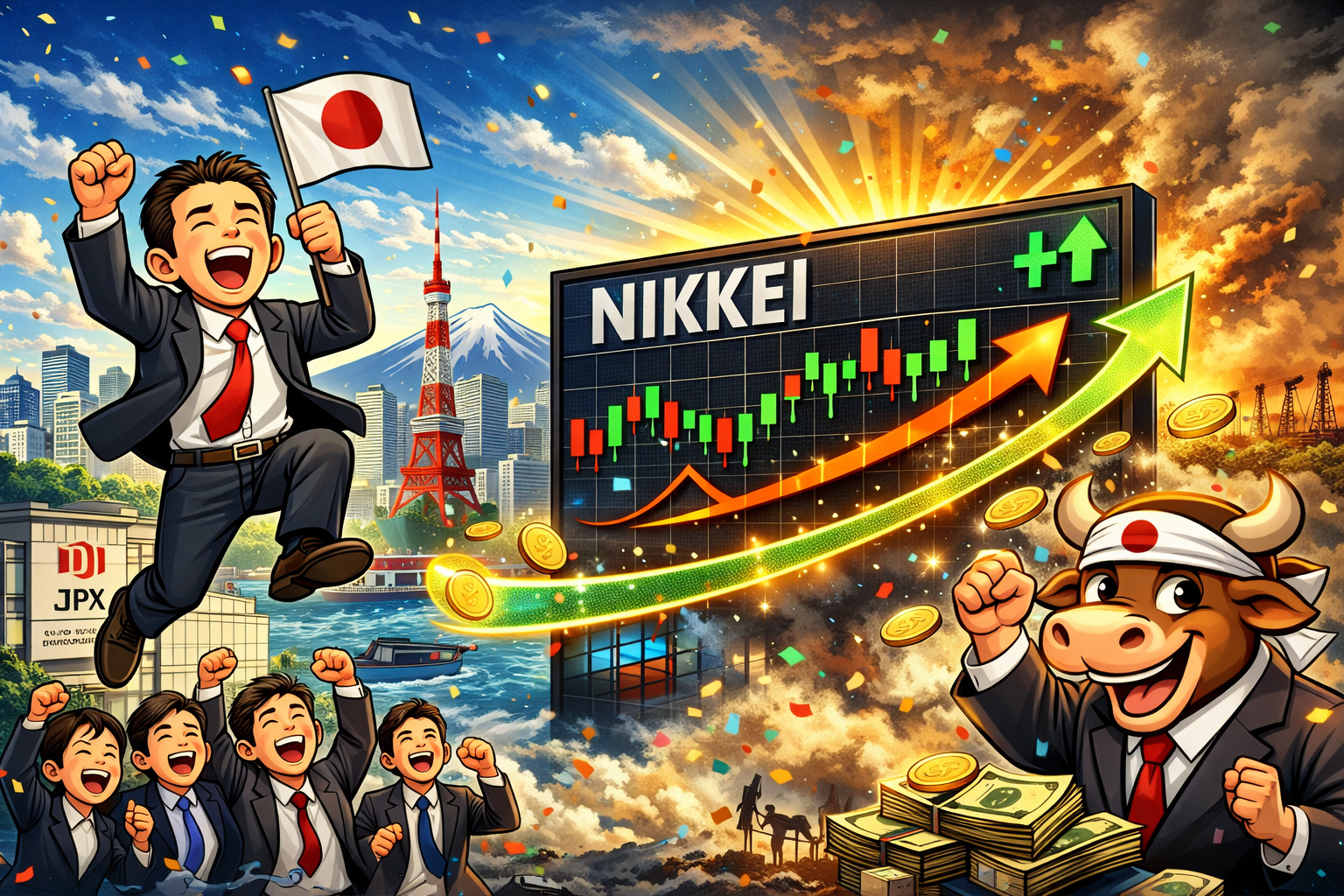 Nikkei Surges 2%; Japanese Stocks Rebound