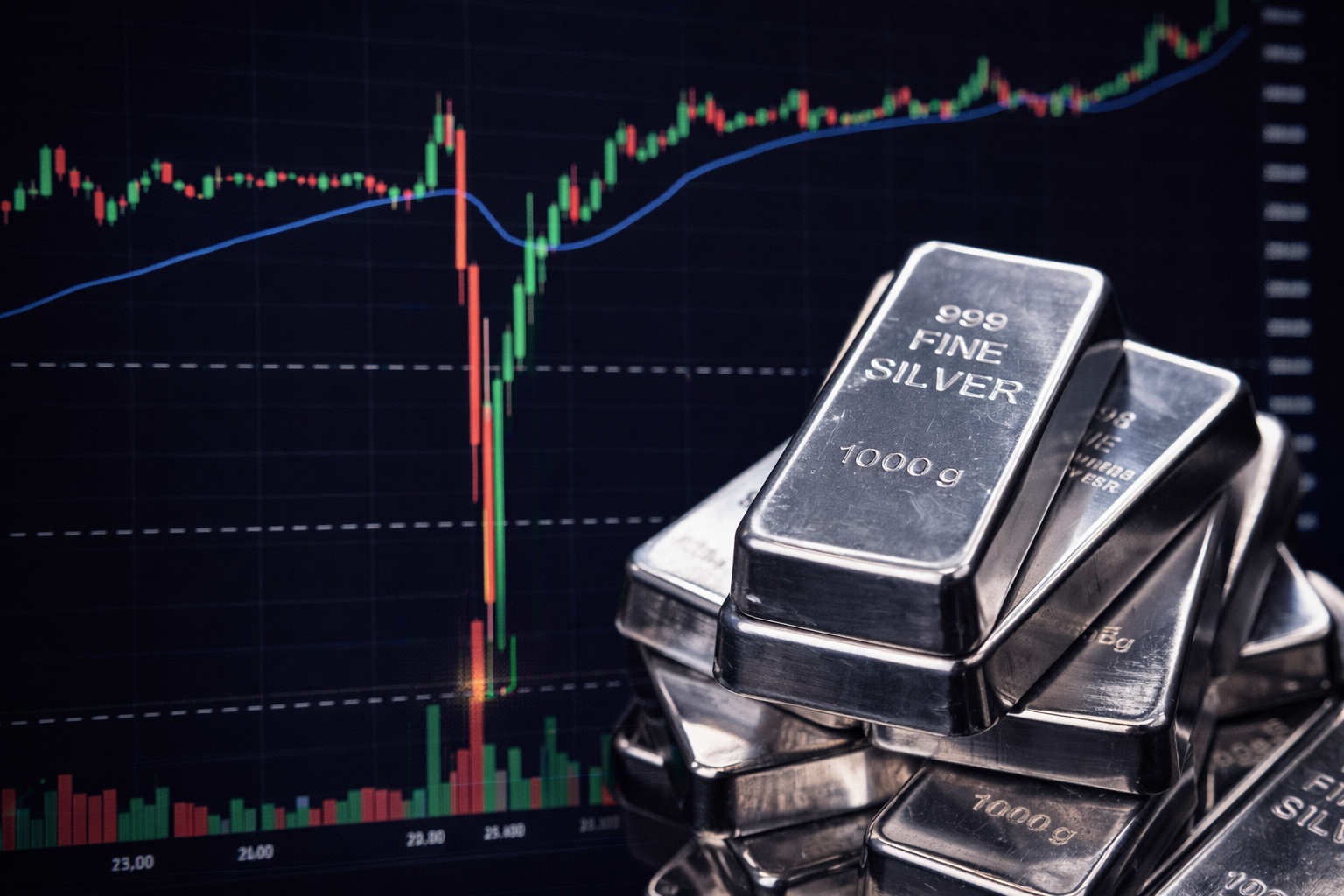Silver Drops Near US$66, Selling Pressure Enters Fourth Week